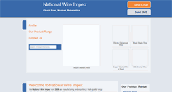 Desktop Screenshot of nationalwireimpex.com