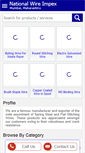Mobile Screenshot of nationalwireimpex.com